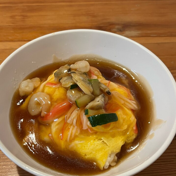 これは飲み物!コスパ抜群!10分カニカマ天津飯